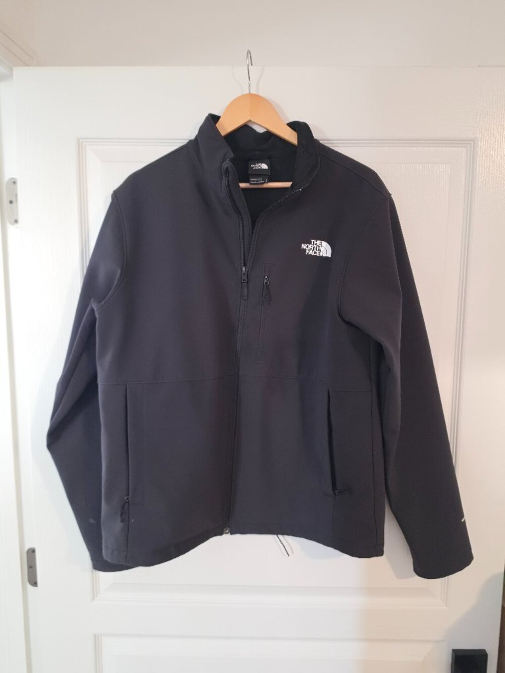 The North Face Apex Bionic WindWall Softshell Jacket Black Mens Large Fleece